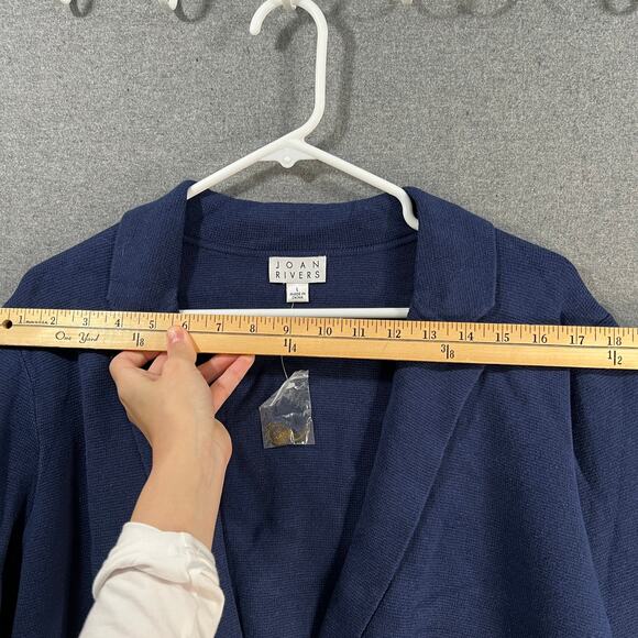 Joan Rivers Milano Knit Sweater Blazer Peacoat Size Large - Picture 6 of 10